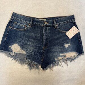 NWT We The Free Loving Good Vibrations Denim Cutoff Shorts
